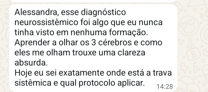 Depoimento sobre identificar a trava sistêmica